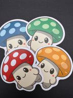 Fantasy Mushroom Stickers 3" Vinyl Stickers (Sproutling Series)