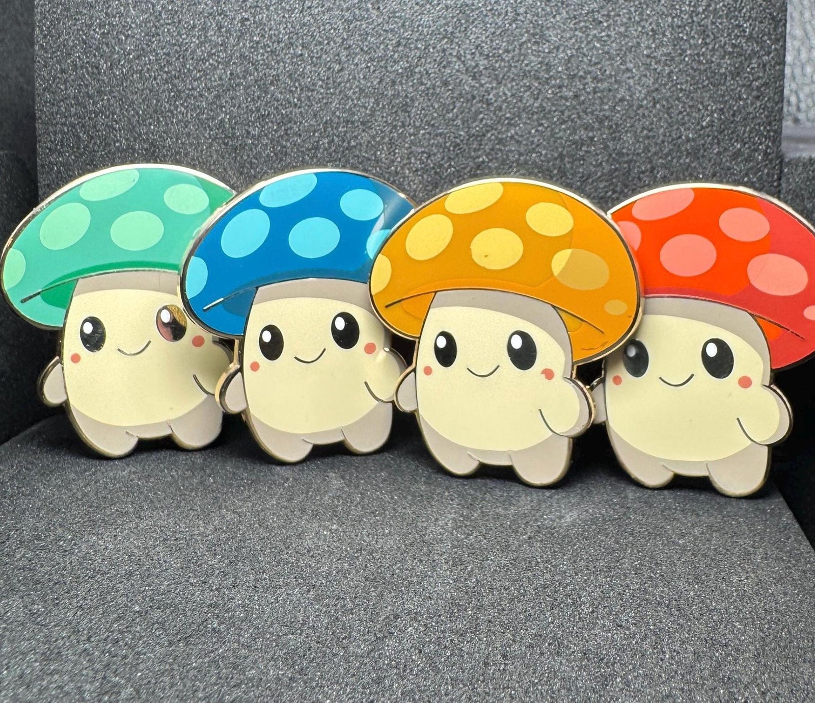 Mushroom Creature Enamel Pin – 1.5" (Sproutling Series)
