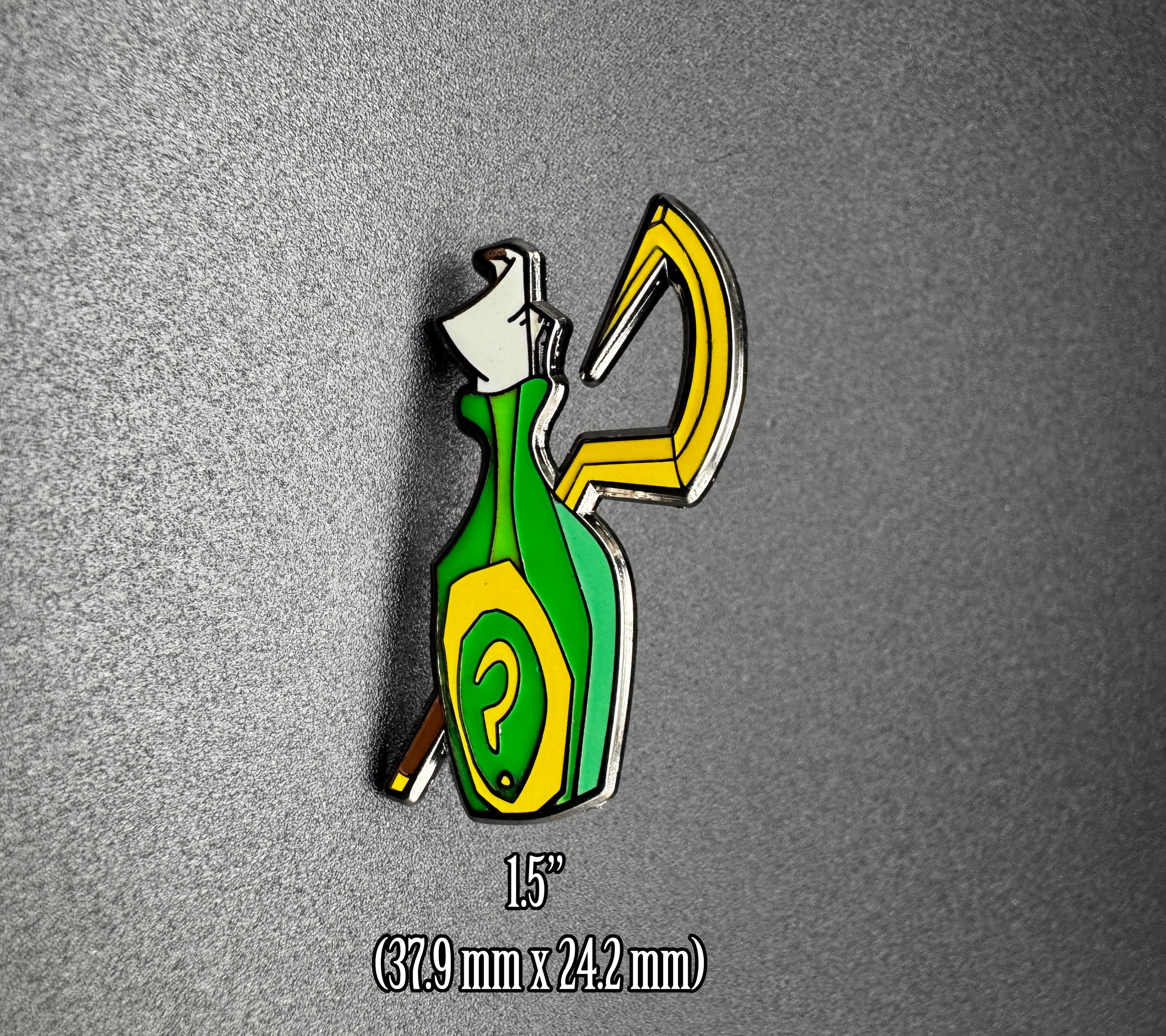 Raccoon Thief Bottle & Cane Enamel Pin - 1.5"
