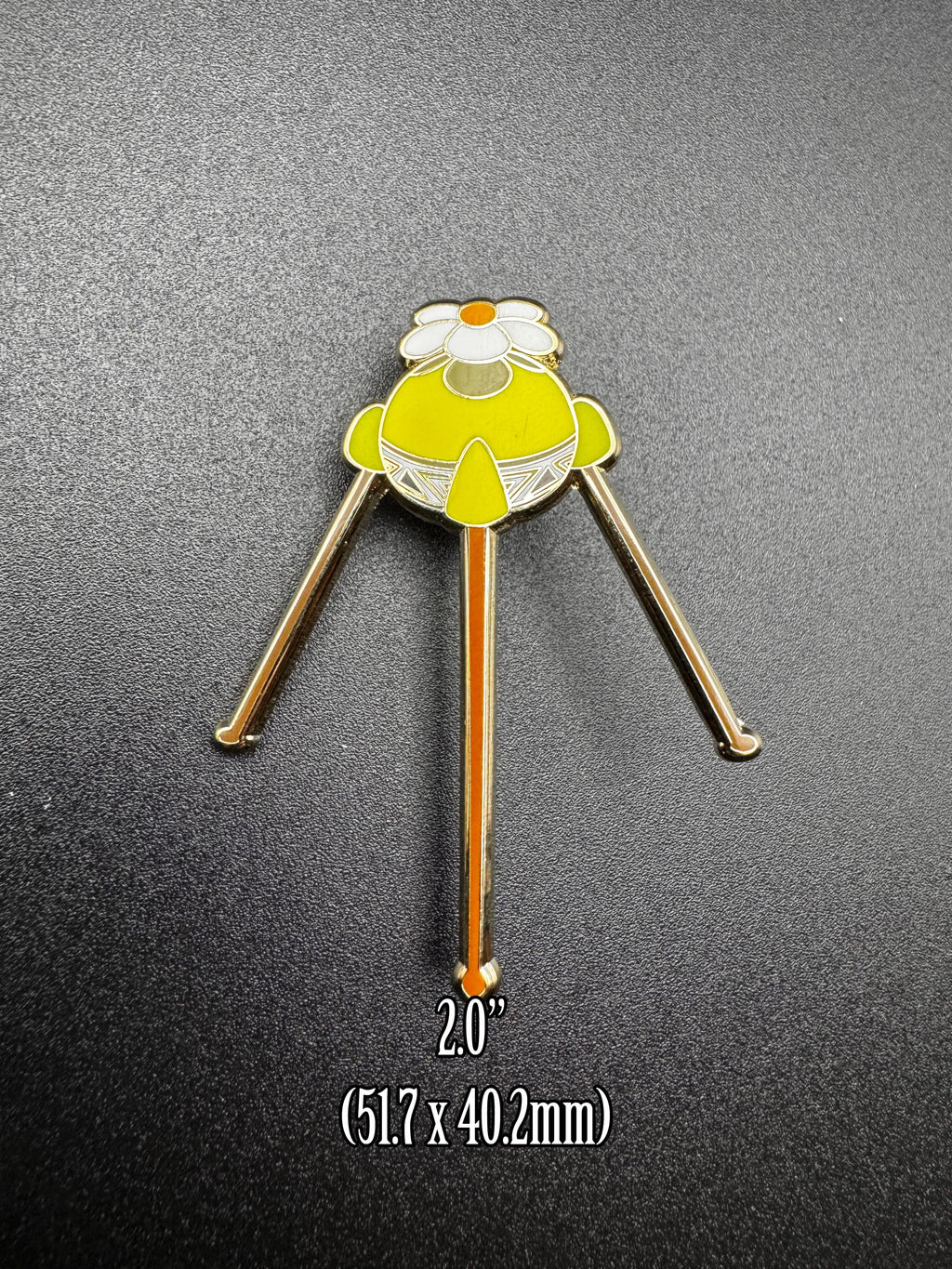 Yellow Pikmin Onion Enamel Pin - 2" (Final Run)