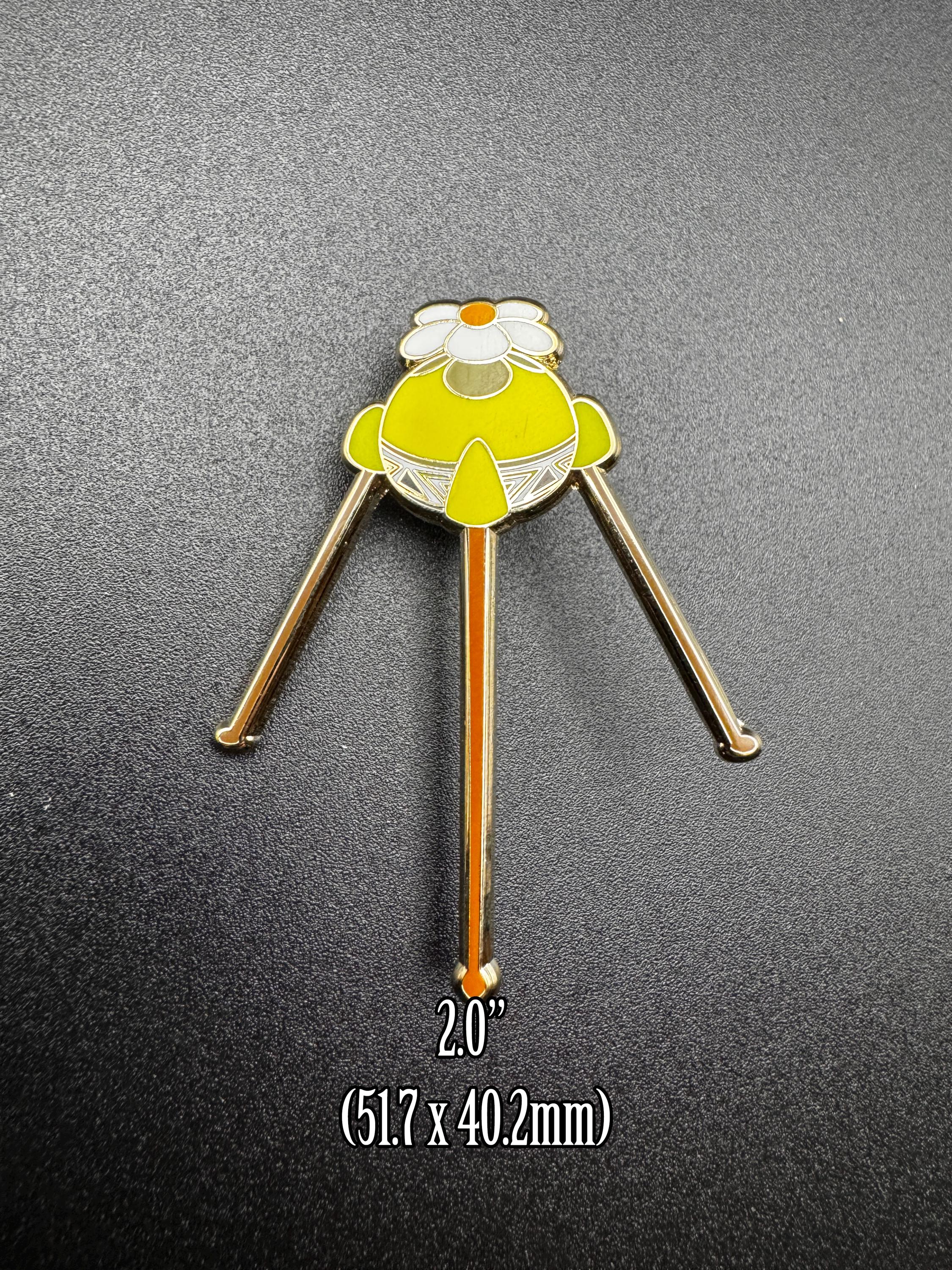 Yellow Pikmin Onion Enamel Pin - 2" (Final Run)