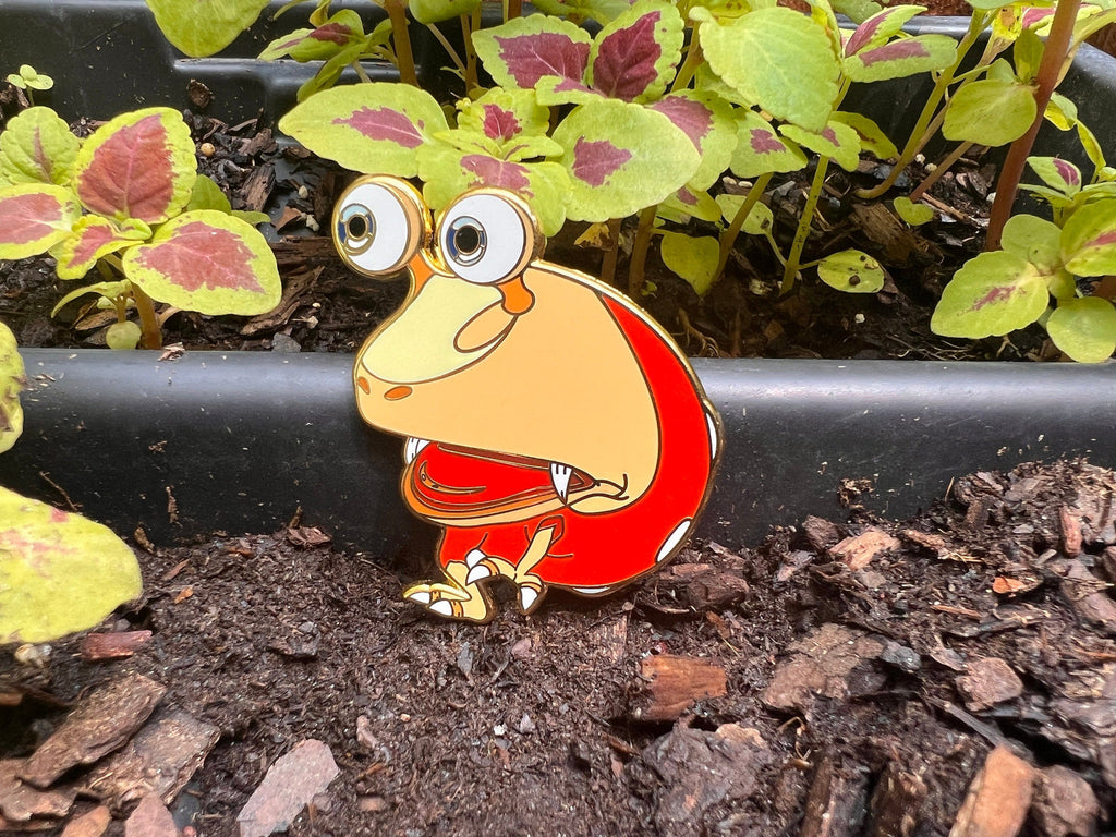 Red Bulborb Enamel Pin - 2"