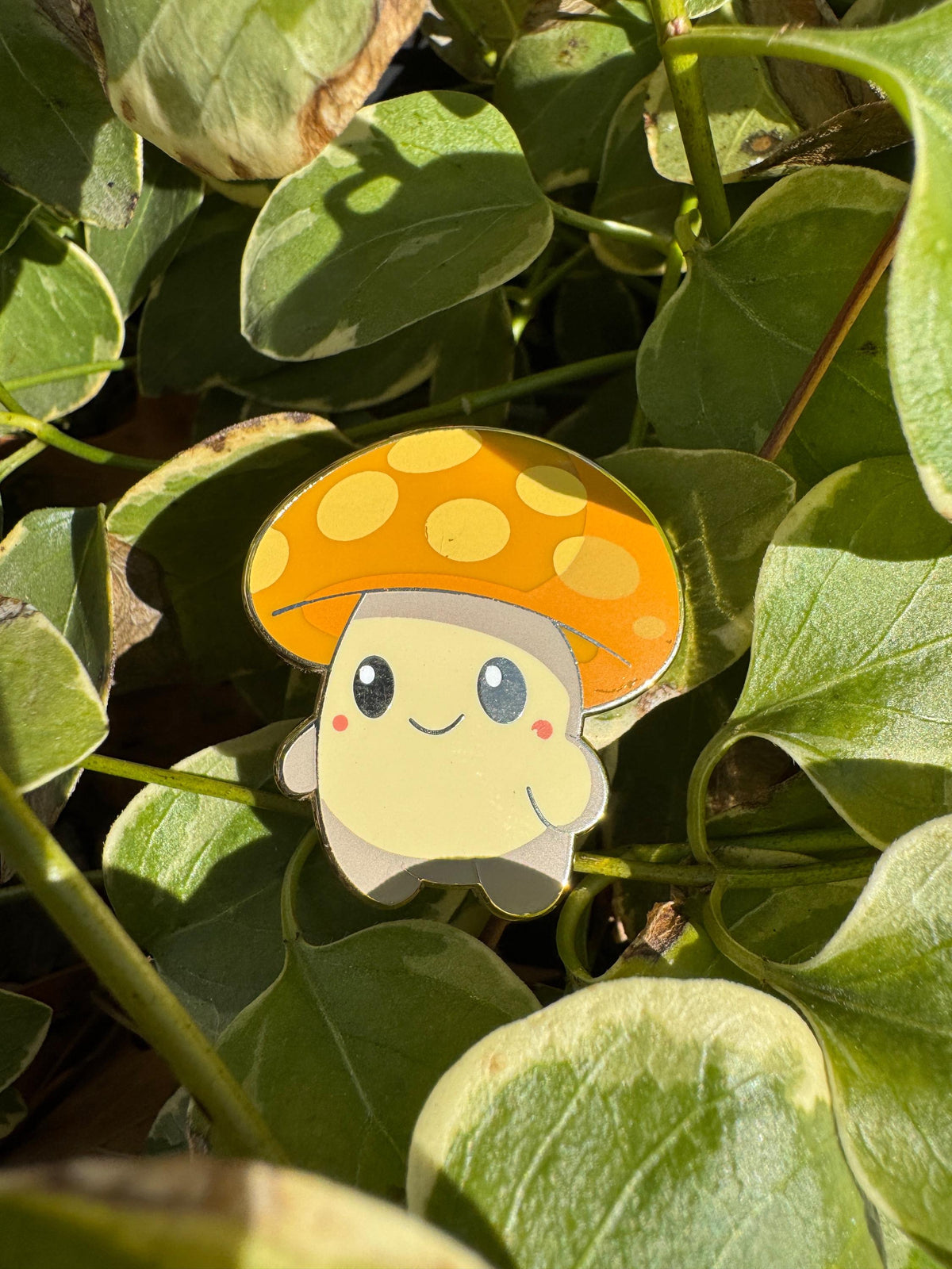 Mushroom Creature Enamel Pin – 1.5" (Sproutling Series)