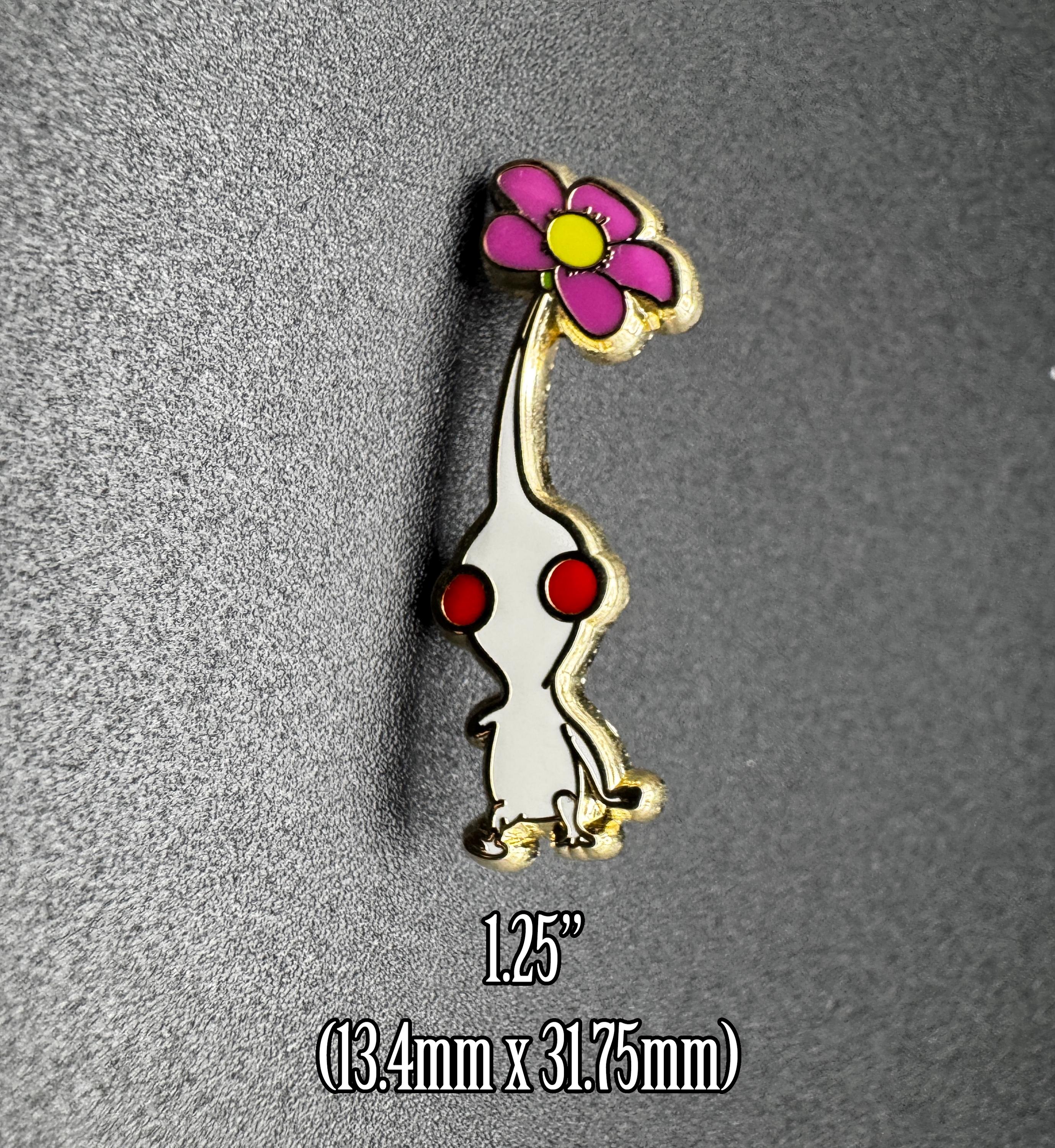 White Pikmin Enamel Pin - 1.25"