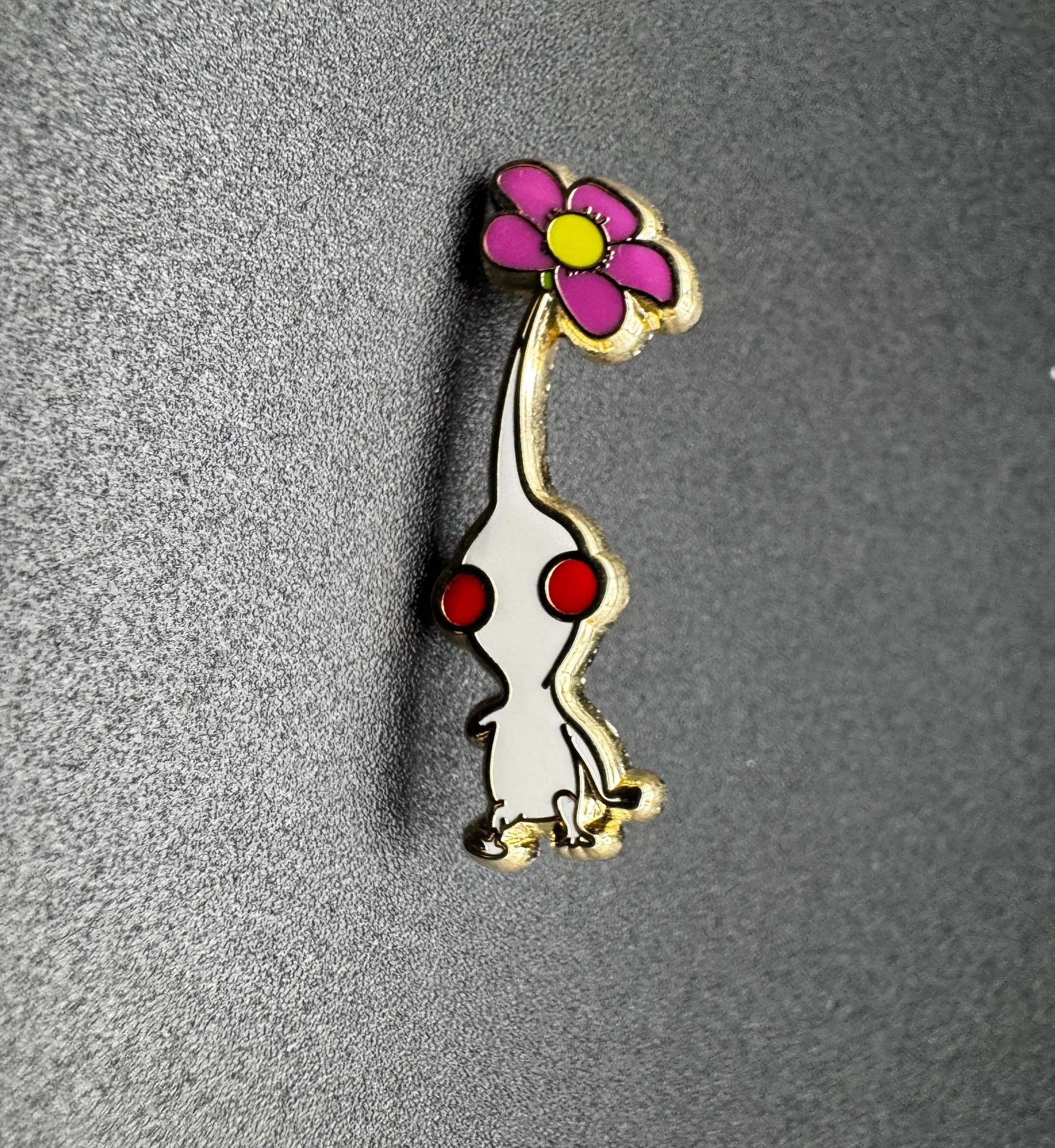White Pikmin Enamel Pin - 1.25"