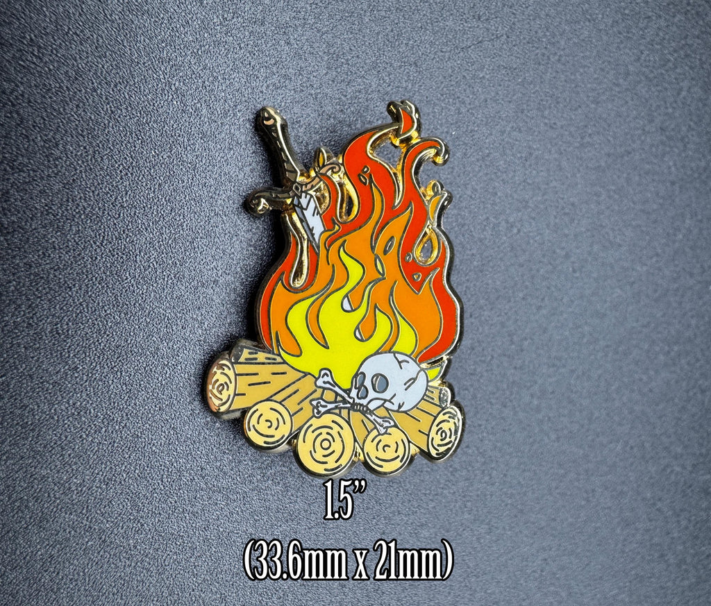 Souls Bonfire Enamel Pin - 1.5"