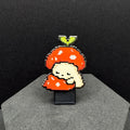 Pixel Sleeping Mushroom Enamel Pin – 1.5" (Sproutling Series)