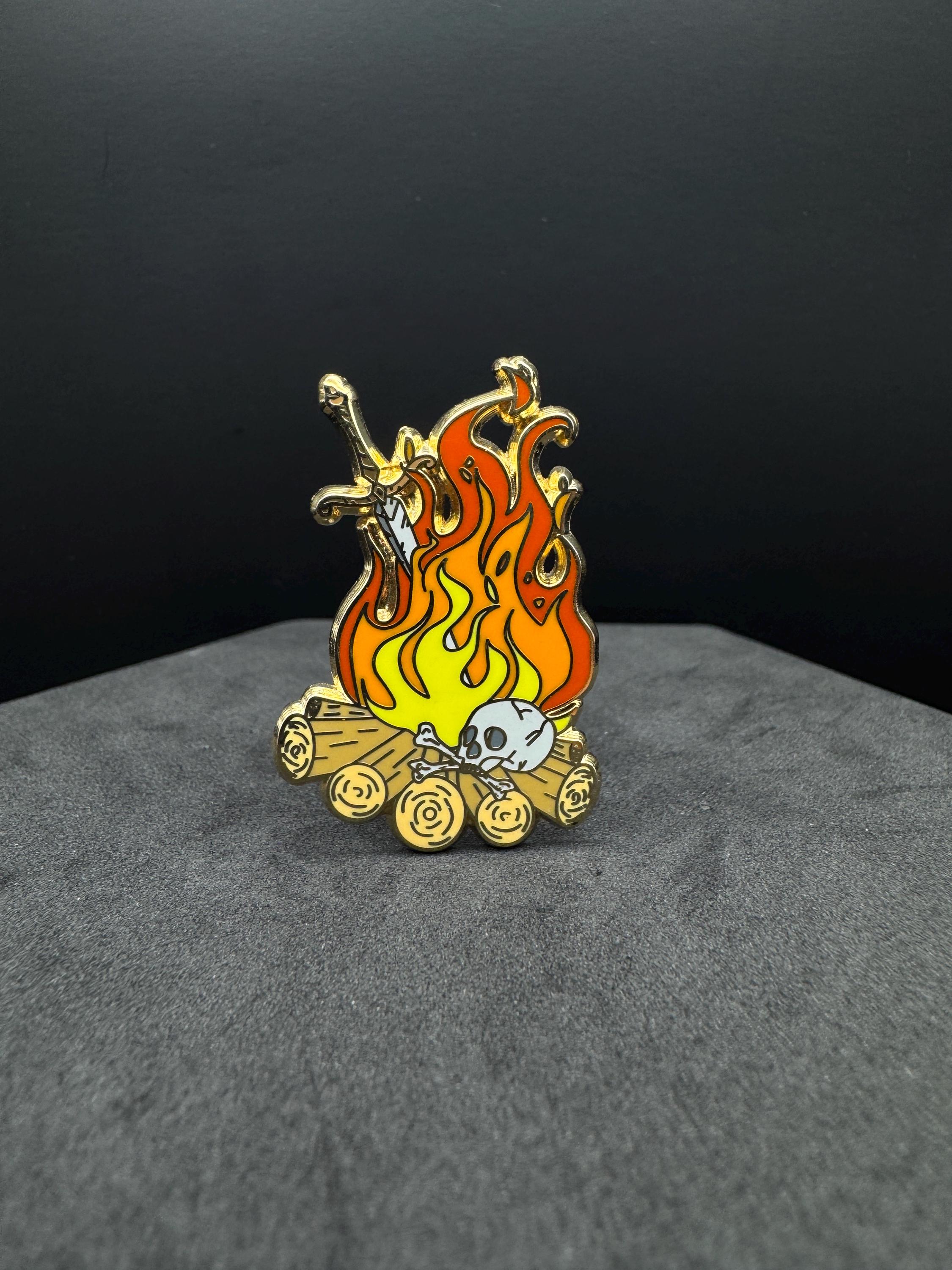 Souls Bonfire Enamel Pin - 1.5"