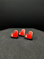 8-Bit Pixel Heart Filler Enamel Pin Set – 0.5"