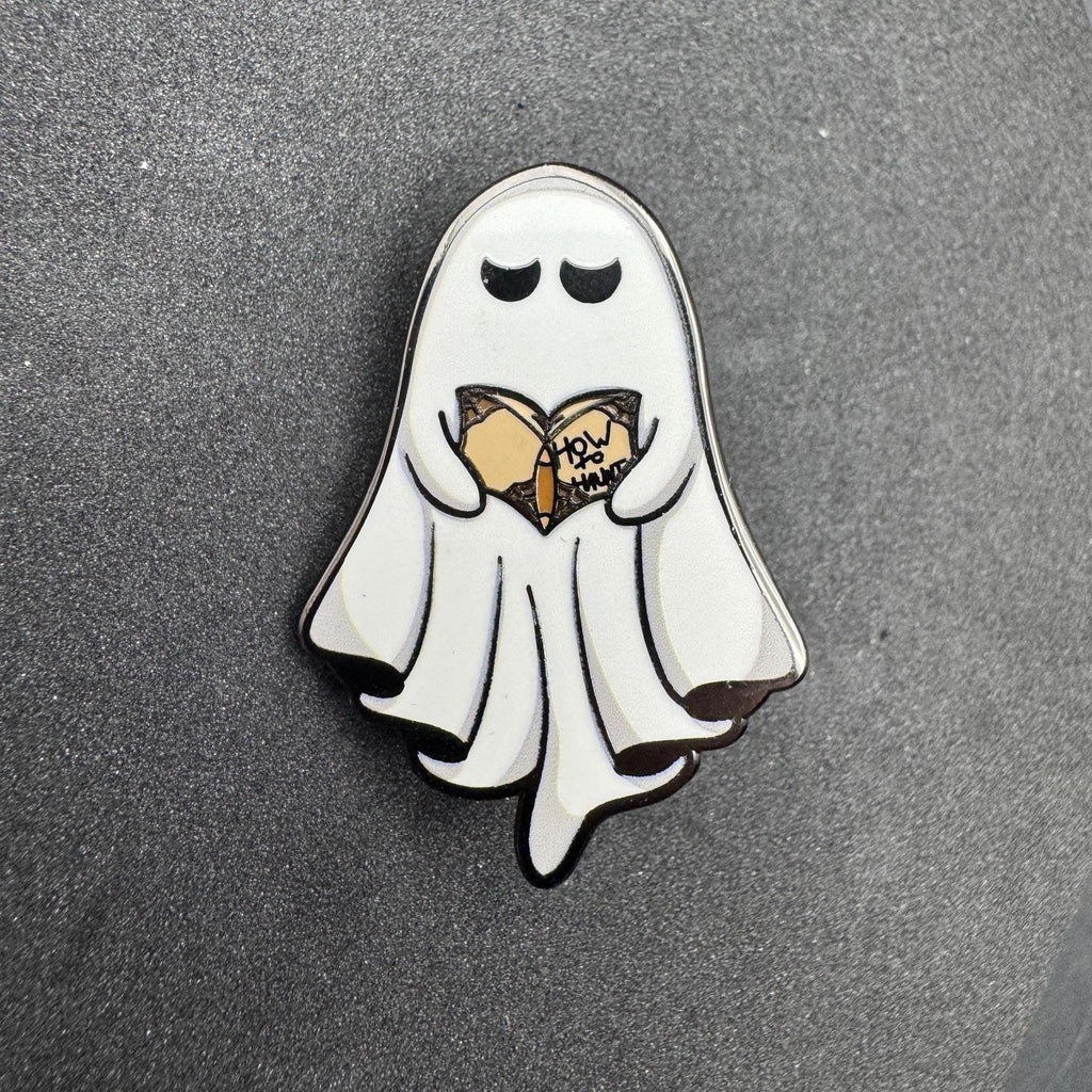 How to Haunt Ghost Enamel Pin – 1.5"