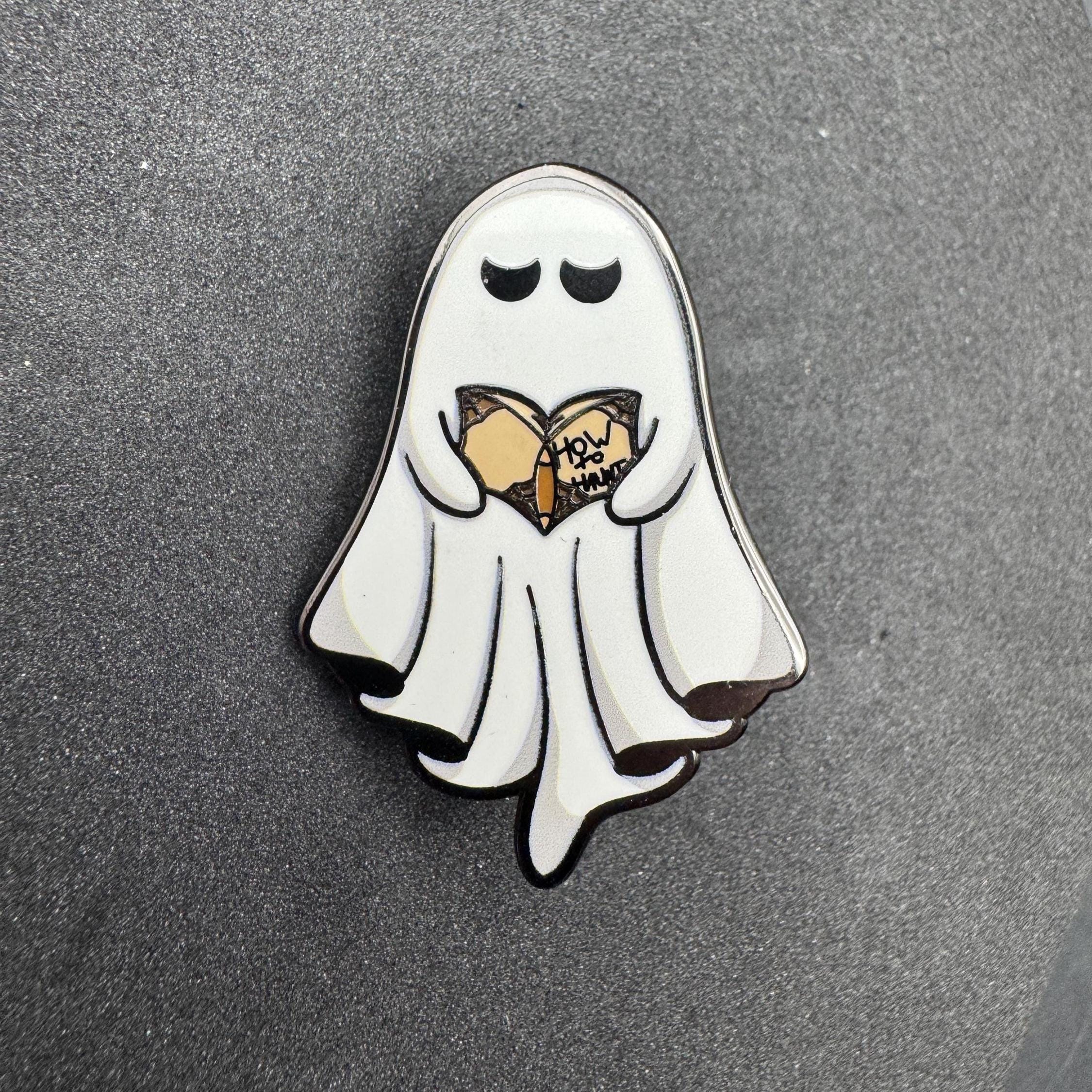 How to Haunt Ghost Enamel Pin – 1.5"