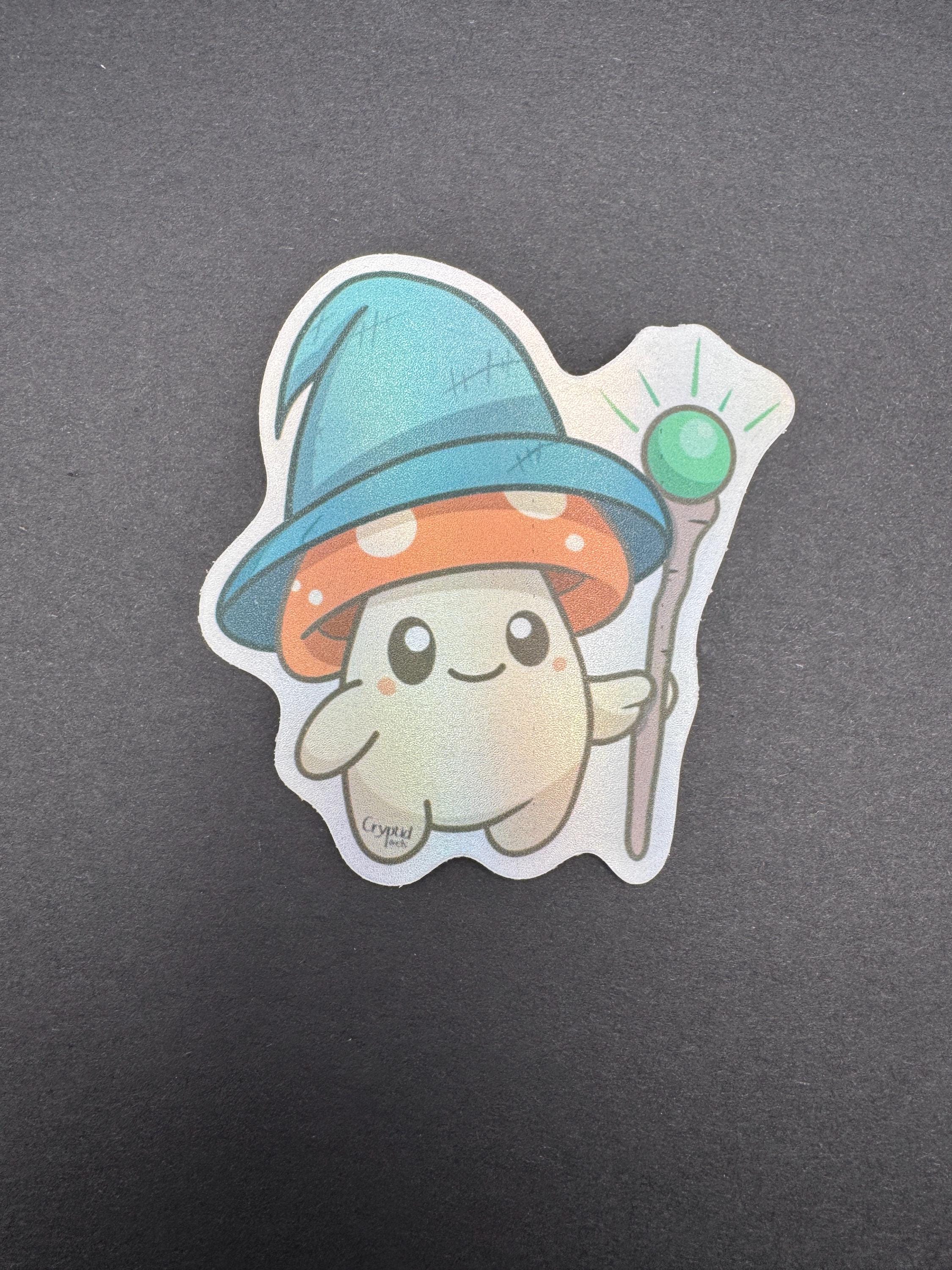 Sporelock the Wizard Sproutling Vinyl Decal - 3" - Holographic