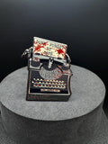 Bloody Zombie Typewriter Enamel Pin - 1.75" - Resident Evil