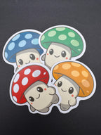 Fantasy Mushroom Stickers 3" Vinyl Stickers (Sproutling Series)