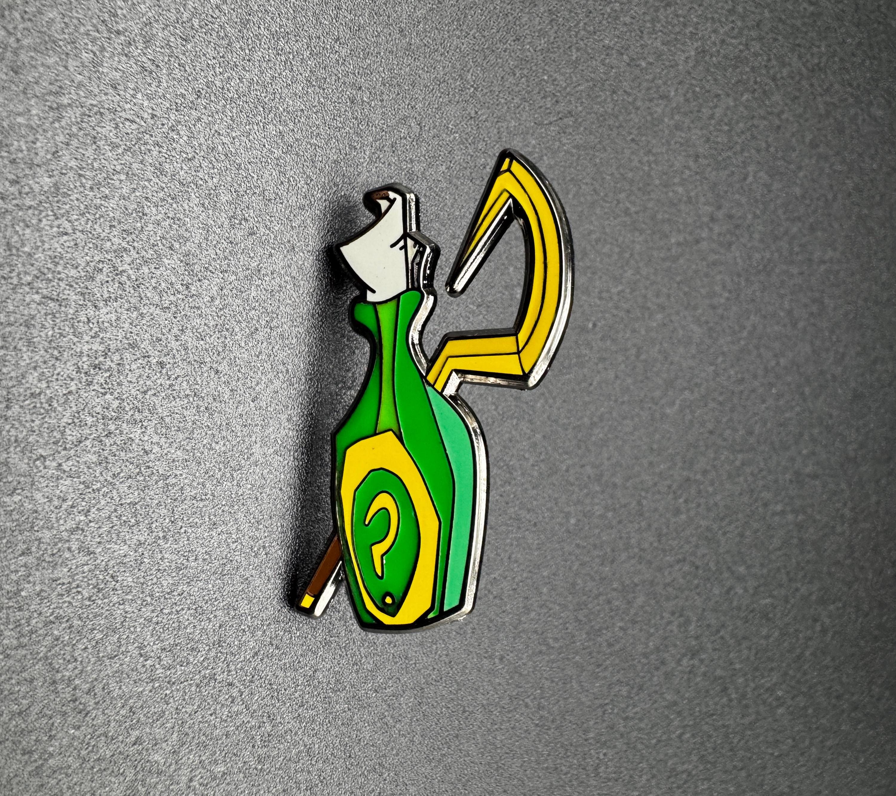 Raccoon Thief Bottle & Cane Enamel Pin - 1.5"