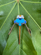 Blue Pikmin Onion Enamel Pin - 2" (Final Run)