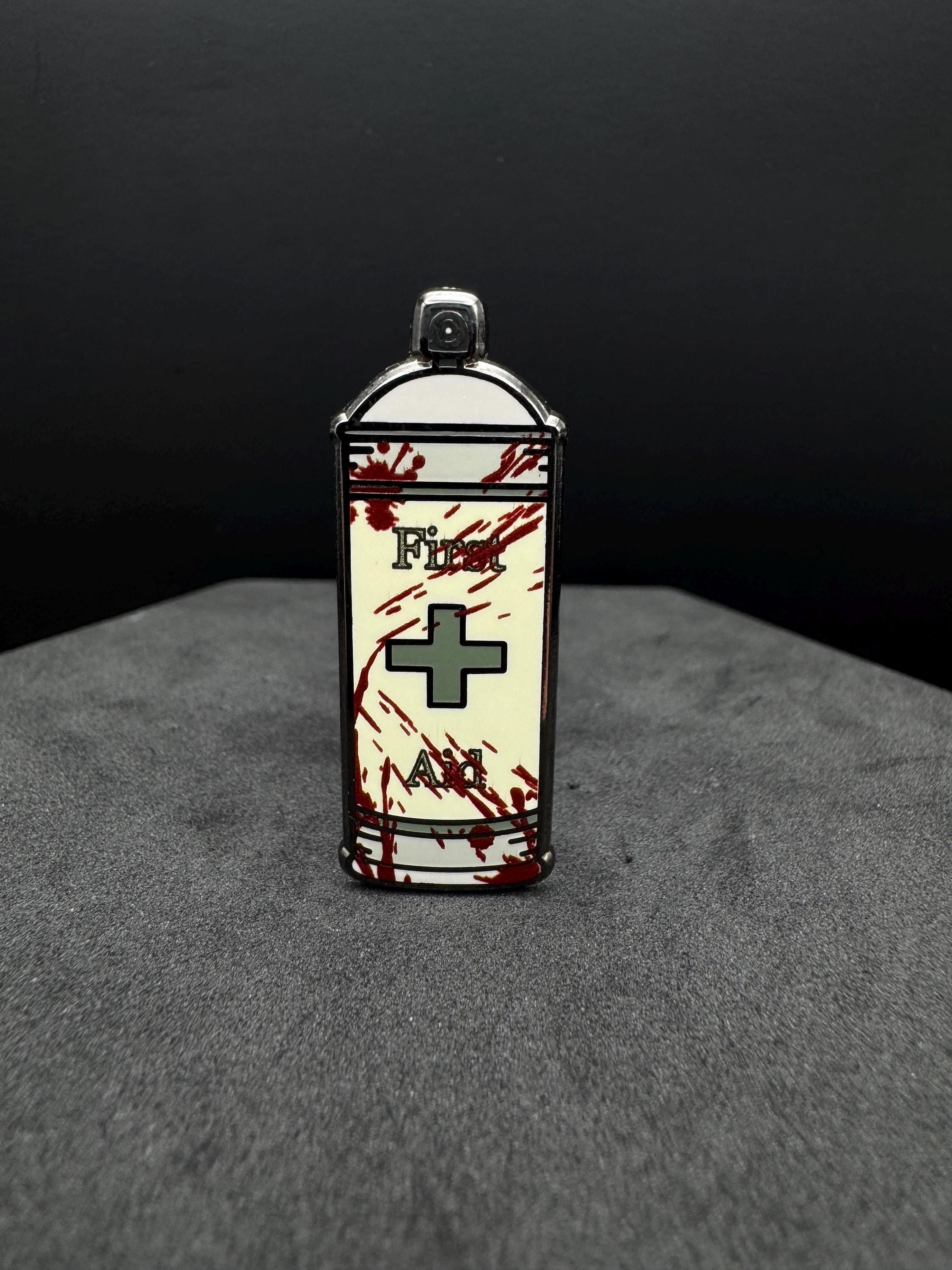 Zombie First Aid Spray Enamel Pin - 1.5 in - Resident Evil