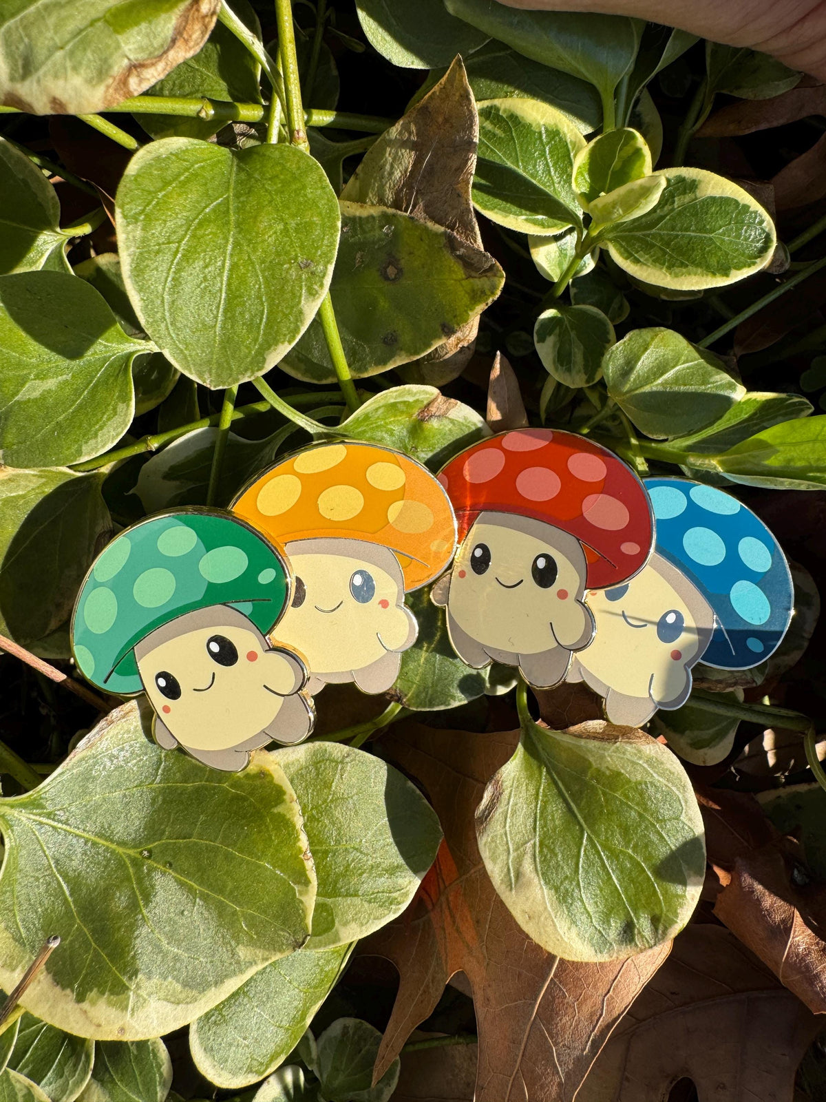 Mushroom Creature Enamel Pin – 1.5" (Sproutling Series)