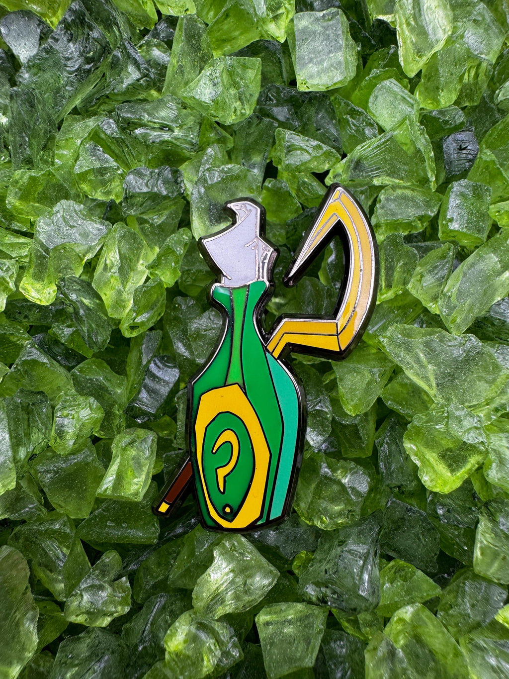 Raccoon Thief Bottle & Cane Enamel Pin - 1.5"