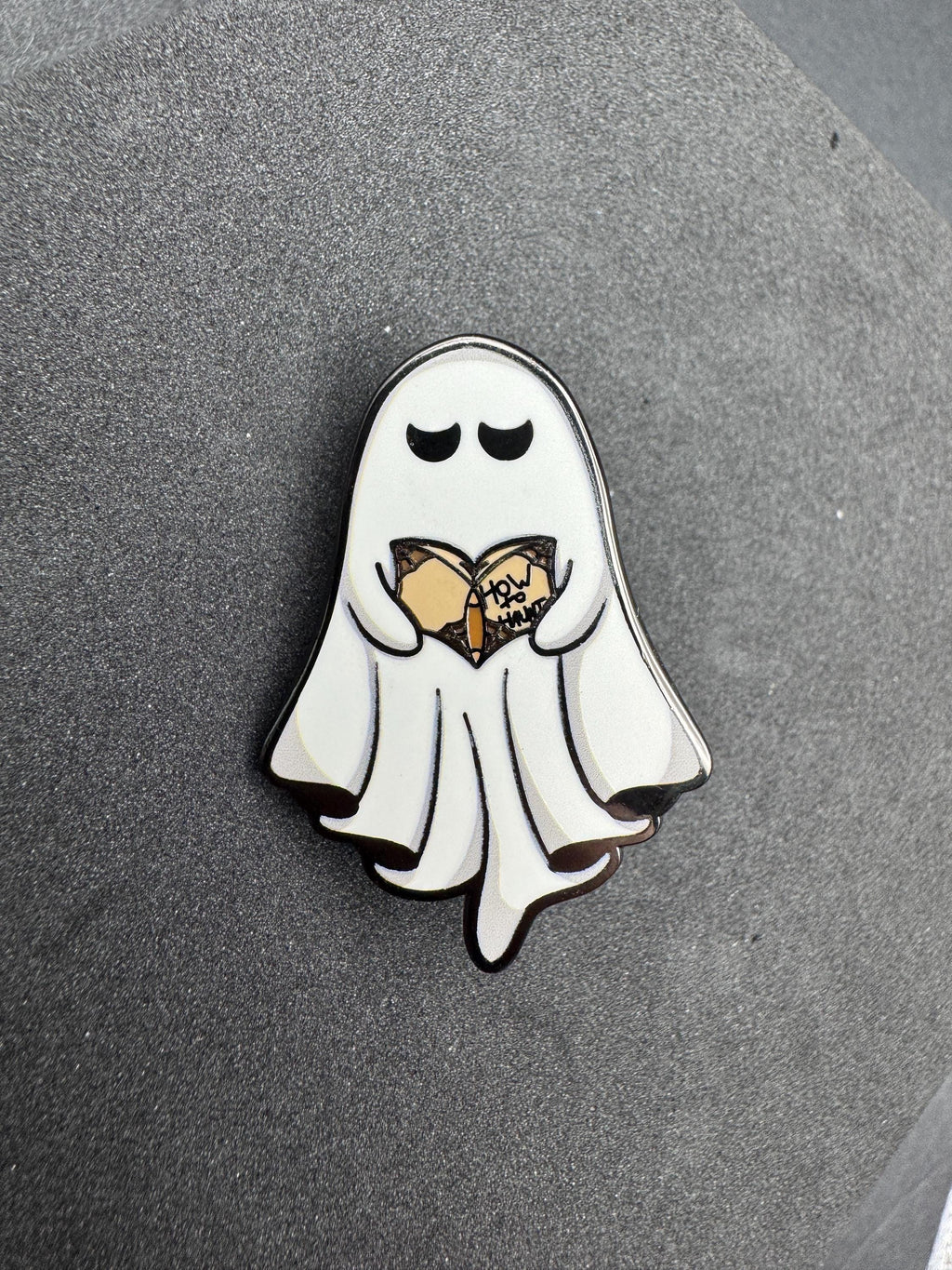 How to Haunt Ghost Enamel Pin – 1.5"