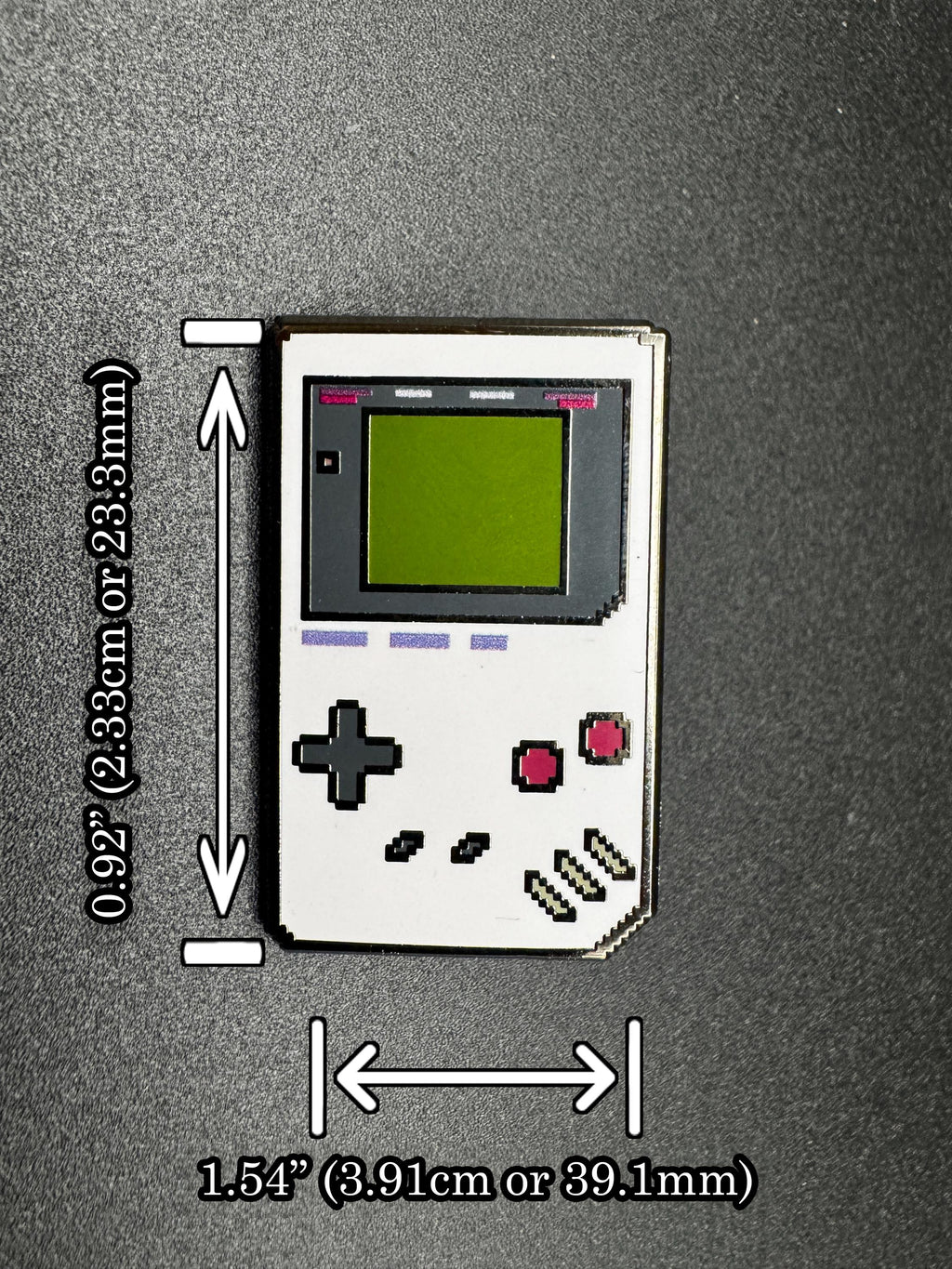 Retro Video Game Handheld Enamel Pin -1.5" (Final Run)