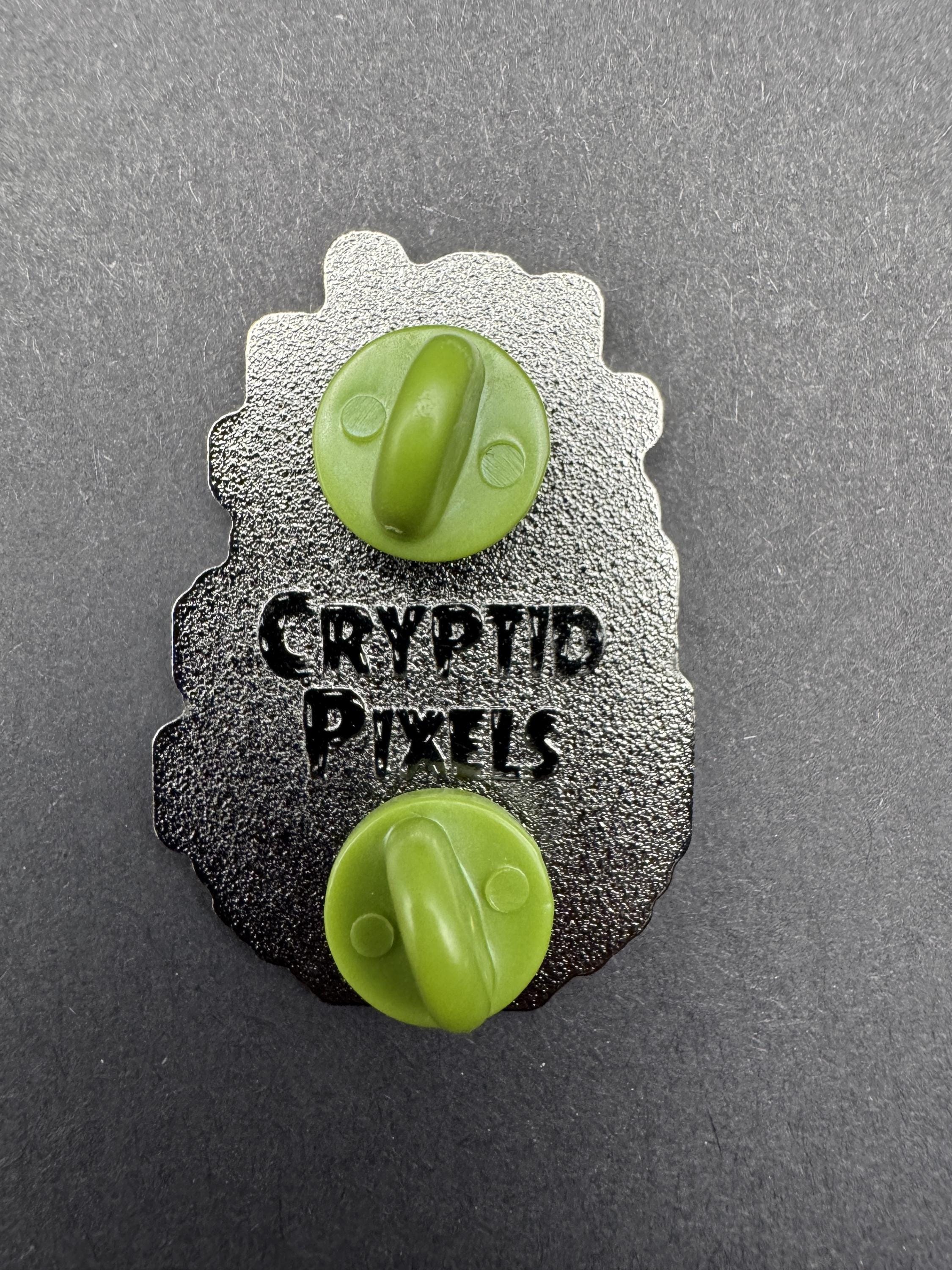 Retro Flame Sprite Enamel Pin - 1..5" (Glows In The Dark)