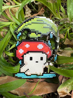Umbrella Mushroom Enamel Pin – 2" (Sproutling Series)