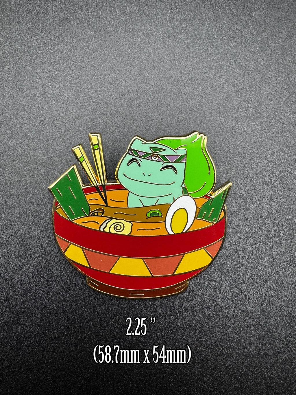 Bulbasaur Ramen Enamel Pin - 2.25" (Final Run)