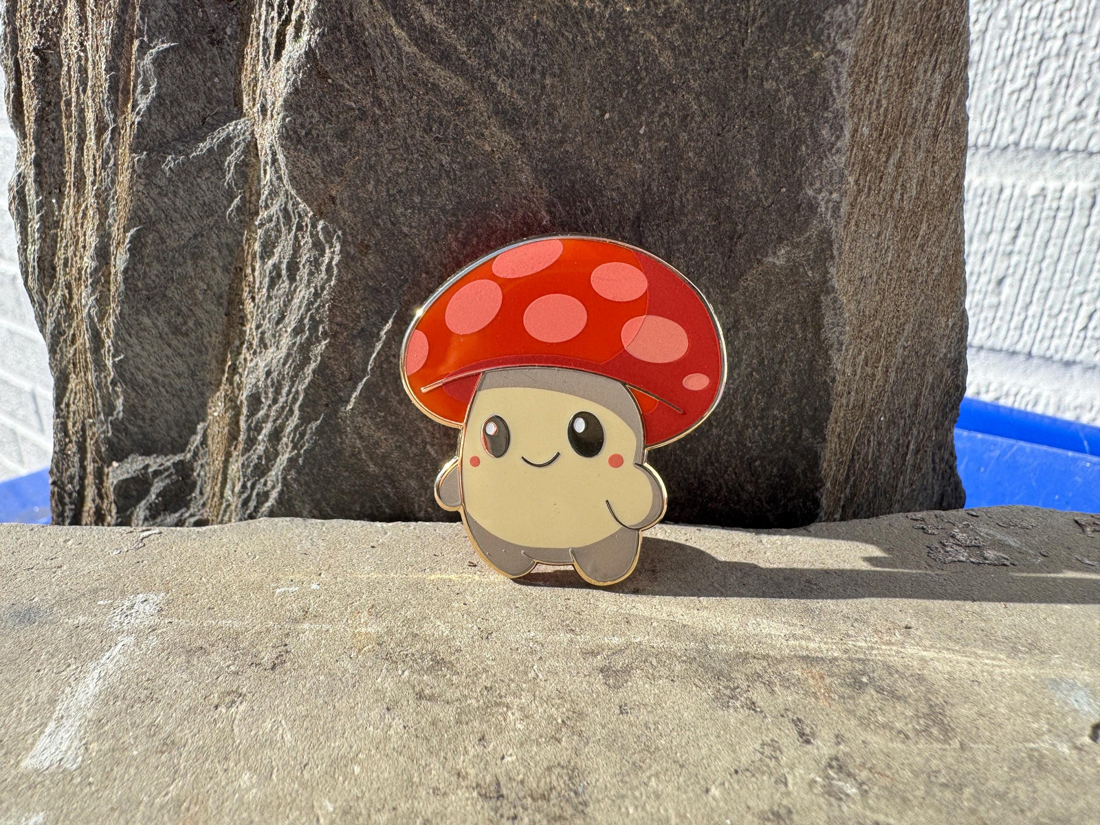 Mushroom Creature Enamel Pin – 1.5" (Sproutling Series)