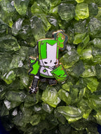 Green Gas Knight Enamel Pin - 1.5"