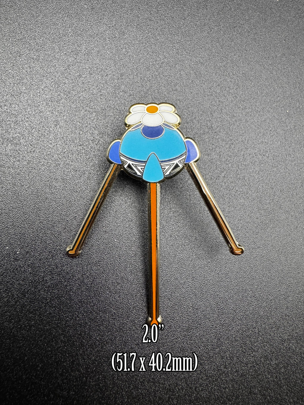 Blue Pikmin Onion Enamel Pin - 2" (Final Run)