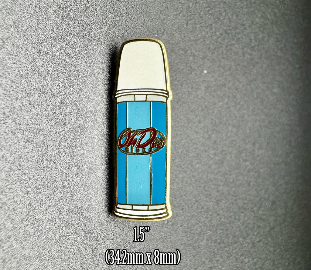 Oh Deer Diner Thermos Enamel Pin - 1.5"
