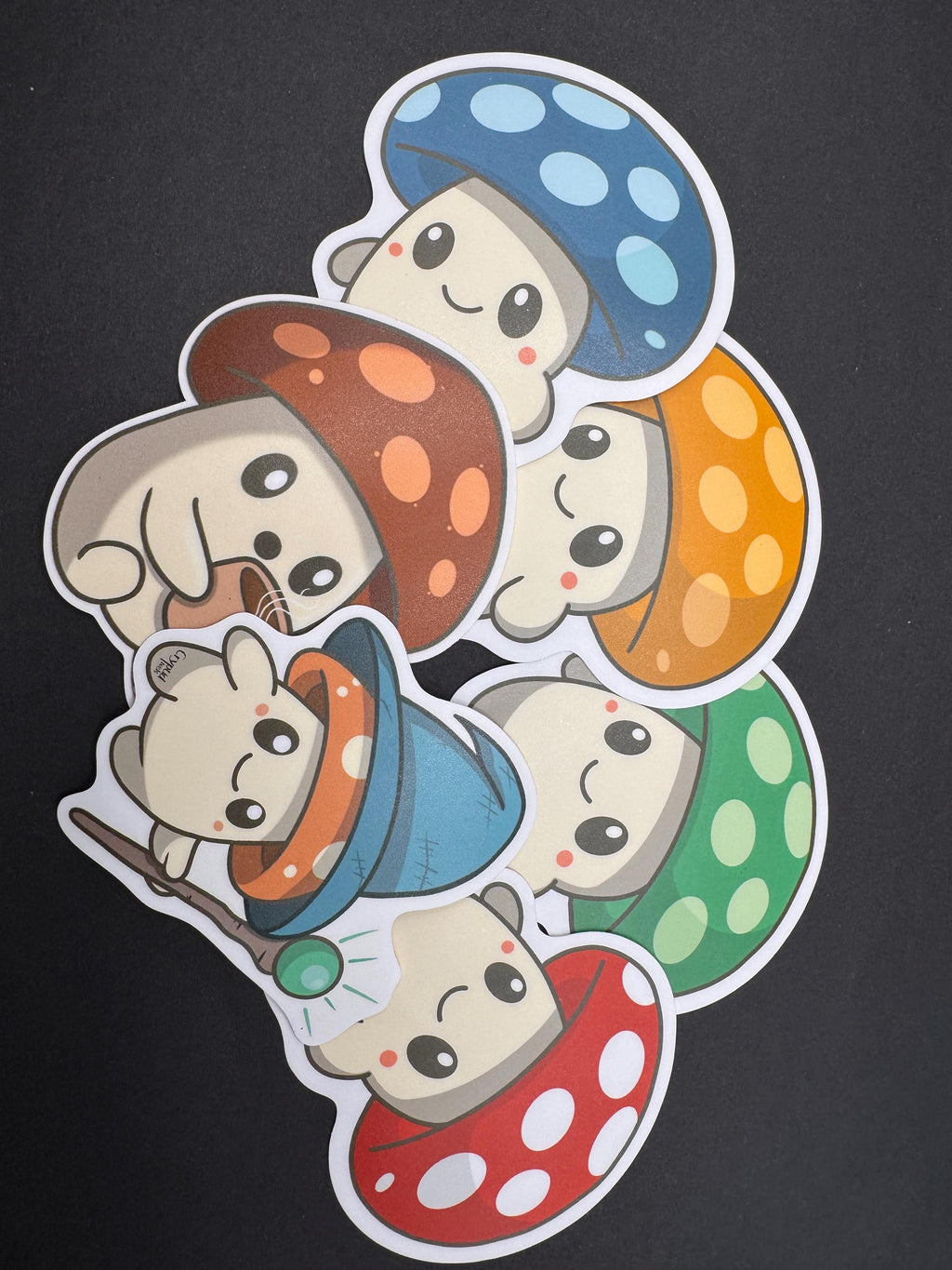 Fantasy Mushroom Stickers 3" Vinyl Stickers (Sproutling Series)