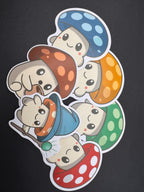Fantasy Mushroom Stickers 3" Vinyl Stickers (Sproutling Series)