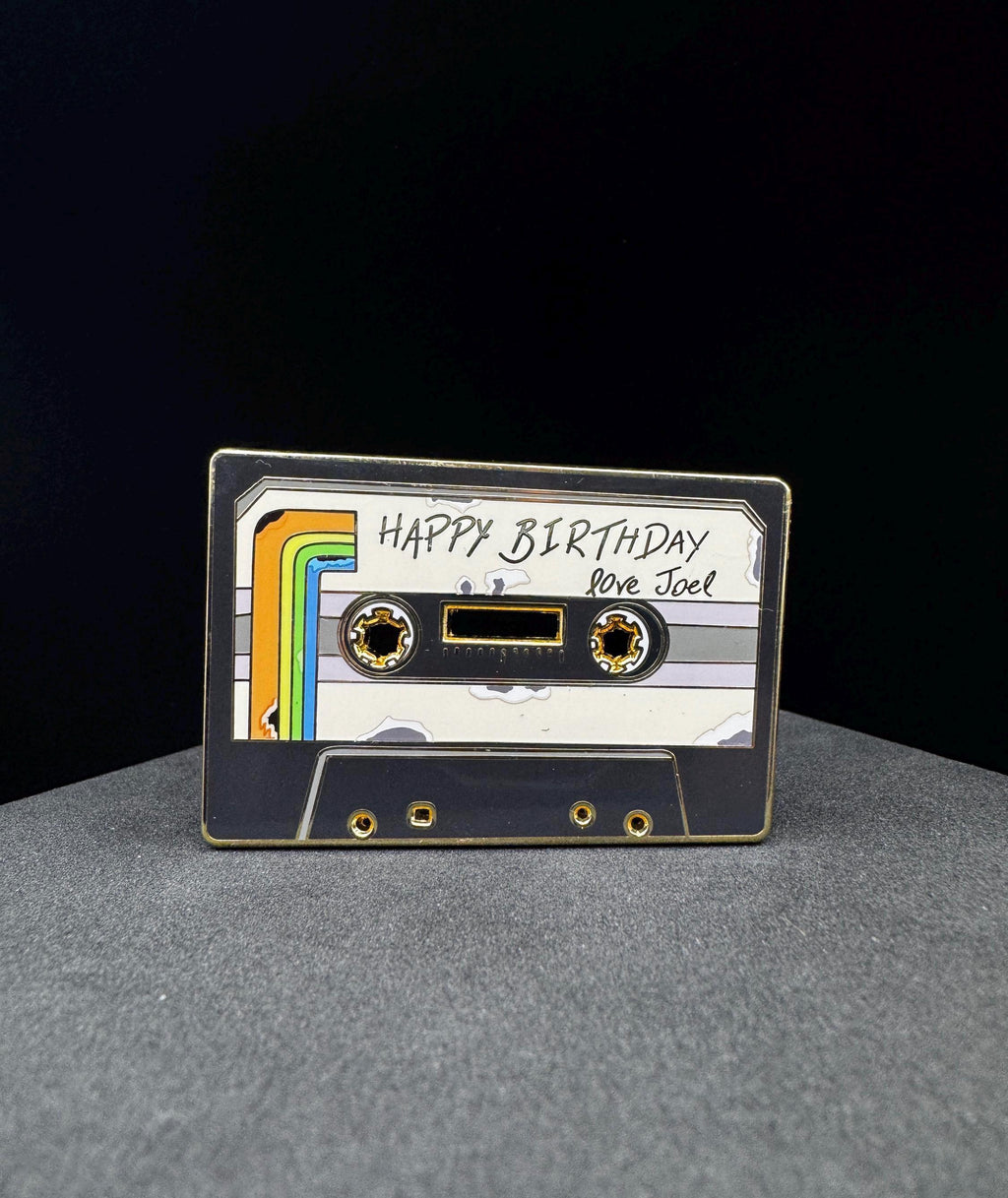 Ellies Birthday Tape Enamel Pin - 2" (Final Run)
