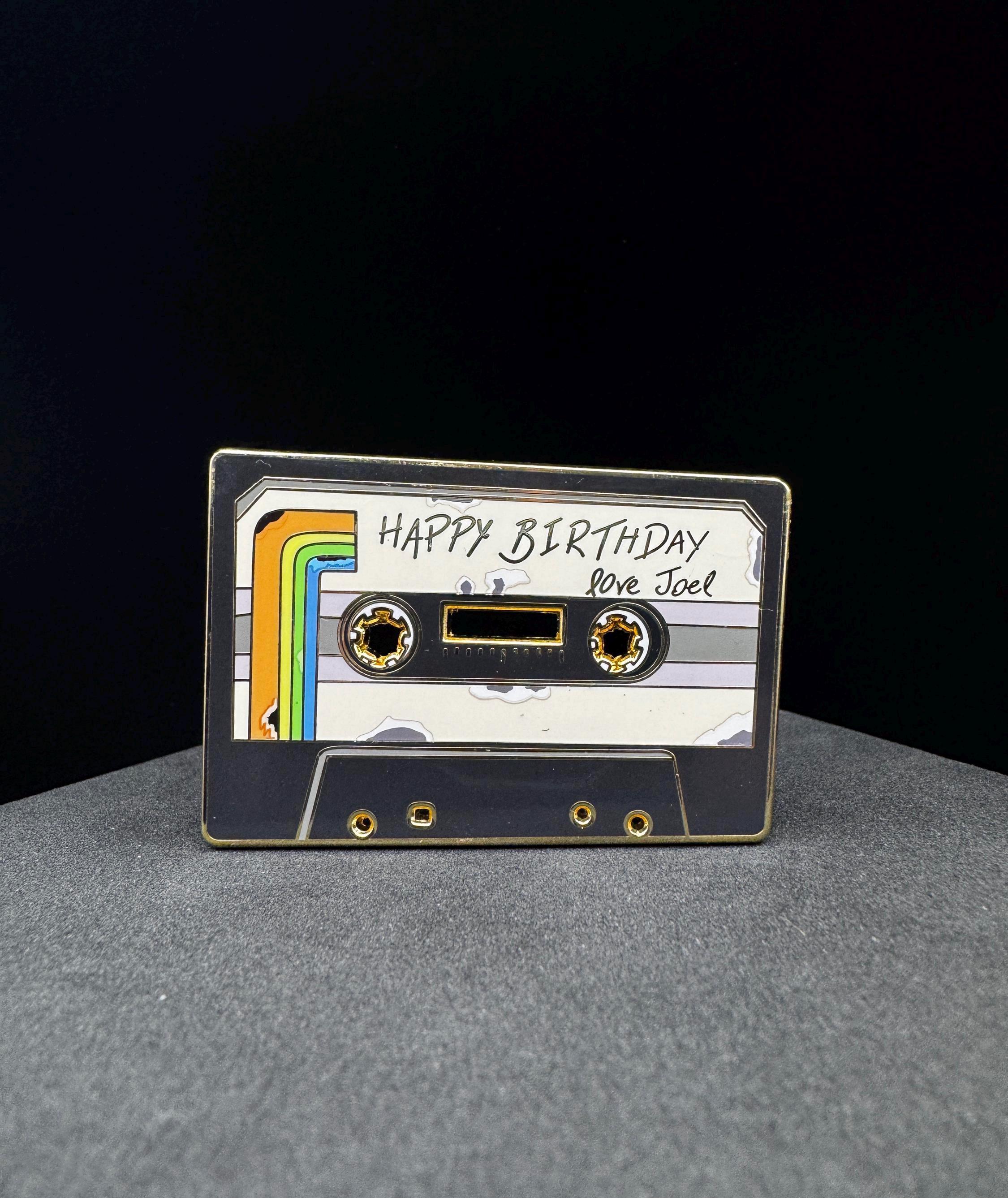 Ellies Birthday Tape Enamel Pin - 2" (Final Run)