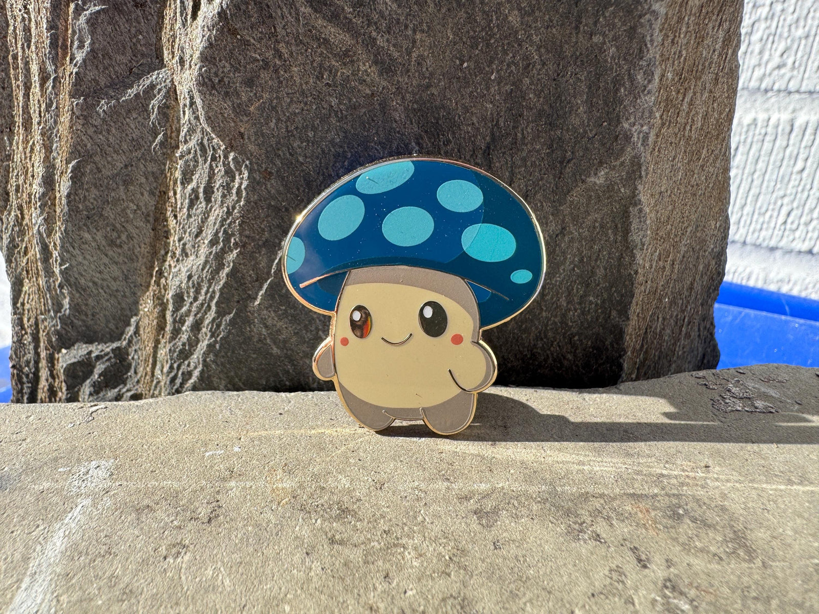 Mushroom Creature Enamel Pin – 1.5" (Sproutling Series)