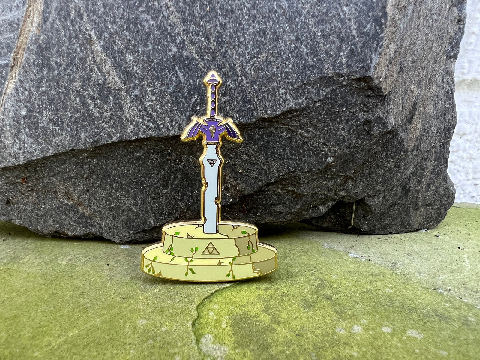 Master Sword In Stone Enamel Pin - 2" (Final Run)