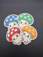Fantasy Mushroom Stickers 3" Vinyl Stickers (Sproutling Series)