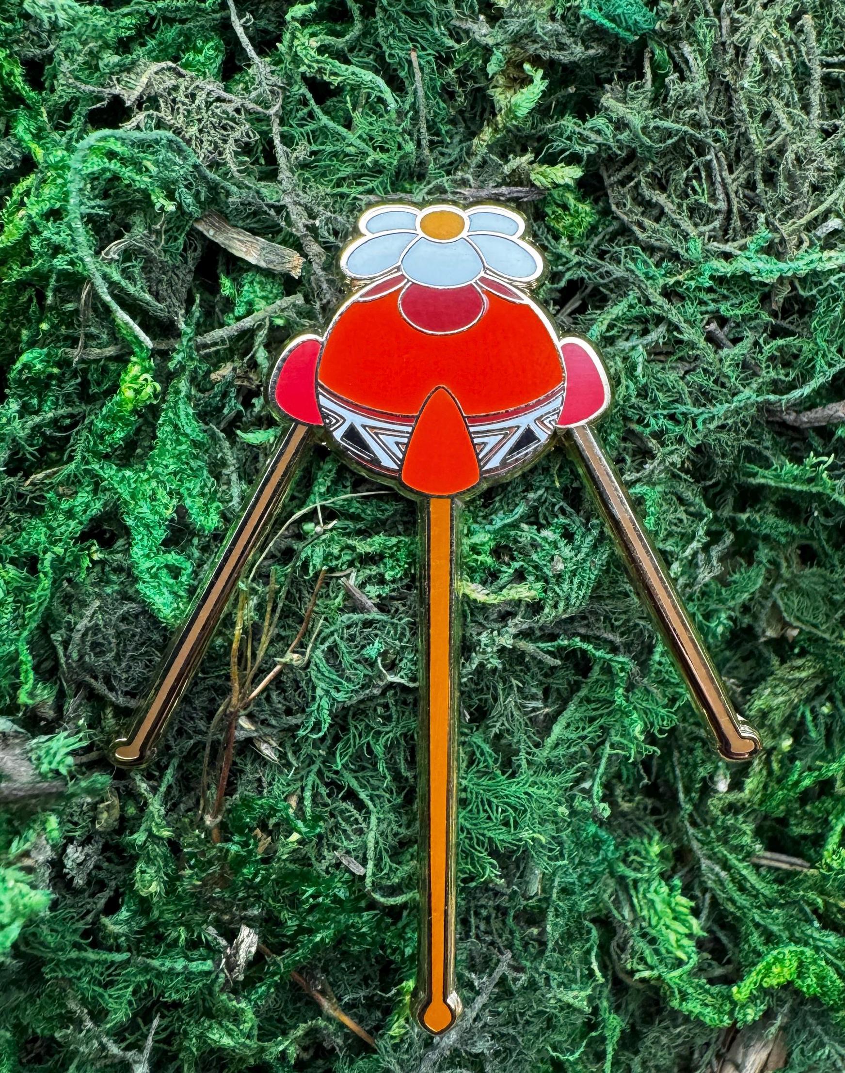 Red Pikmin Onion Enamel Pin - 2" (Final Run)