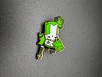 Green Gas Knight Enamel Pin - 1.5"