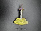 Master Sword In Stone Enamel Pin - 2" (Final Run)