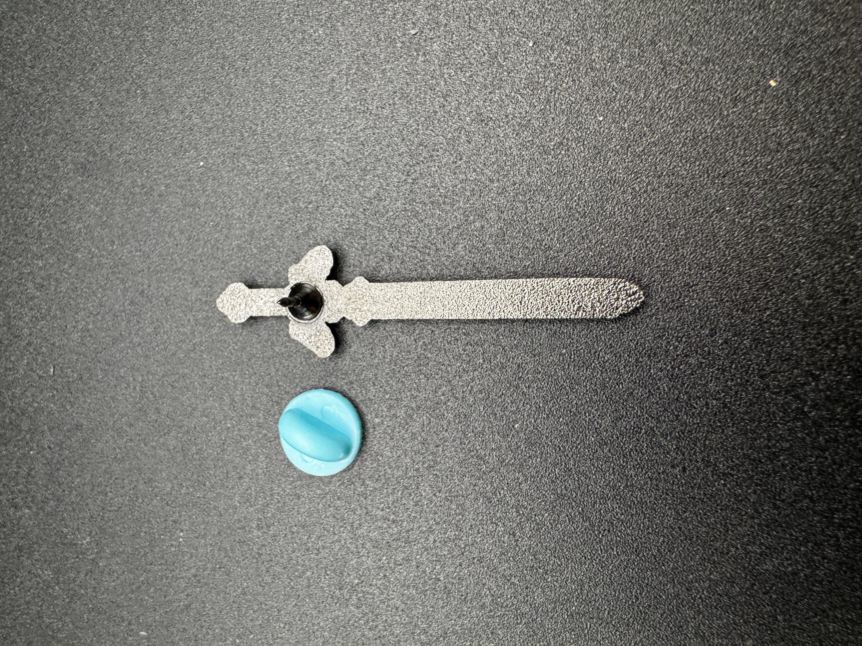 Pixel Master Sword Enamel Pin - 2" (Final Run)