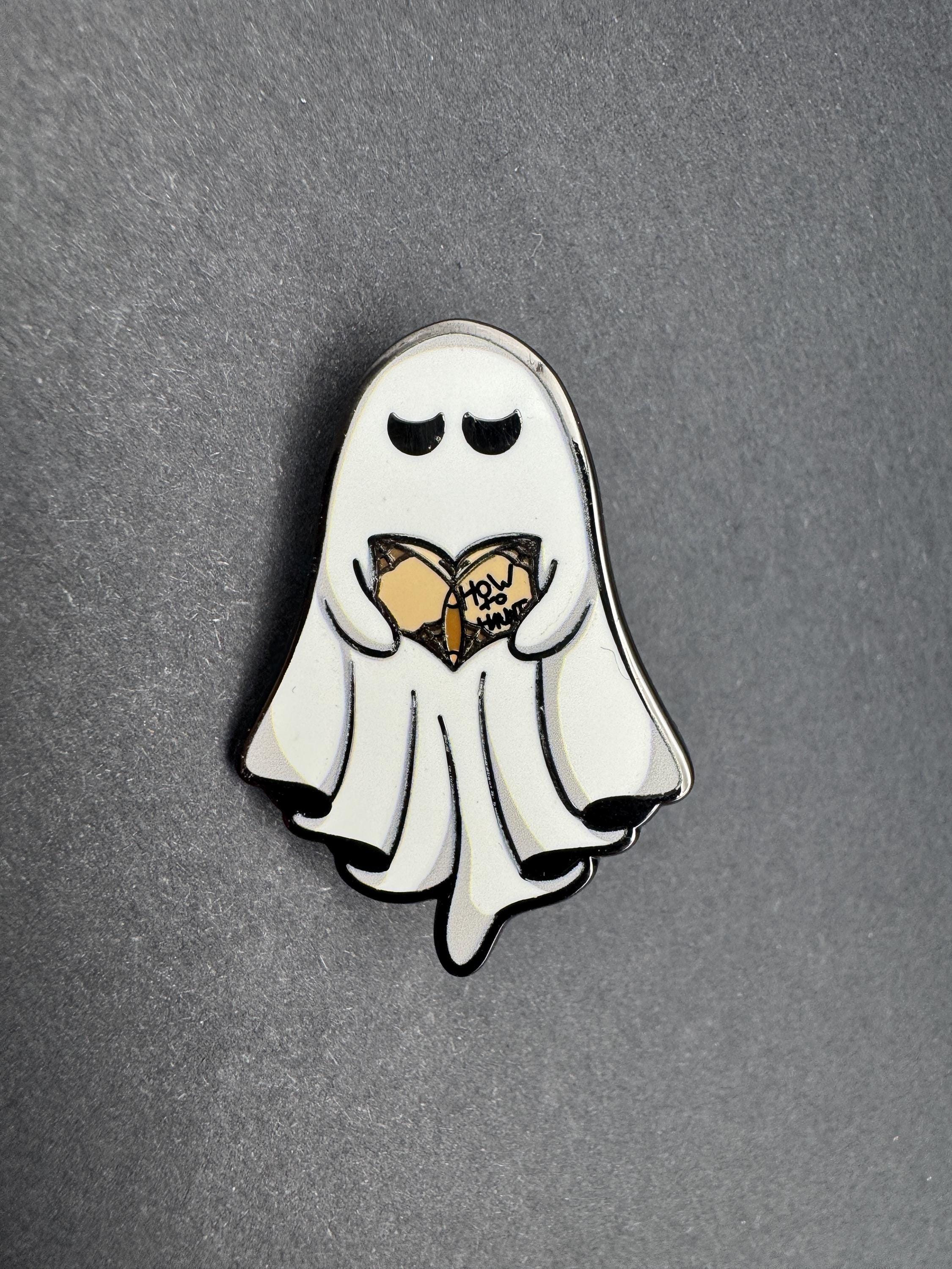 How to Haunt Ghost Enamel Pin – 1.5"