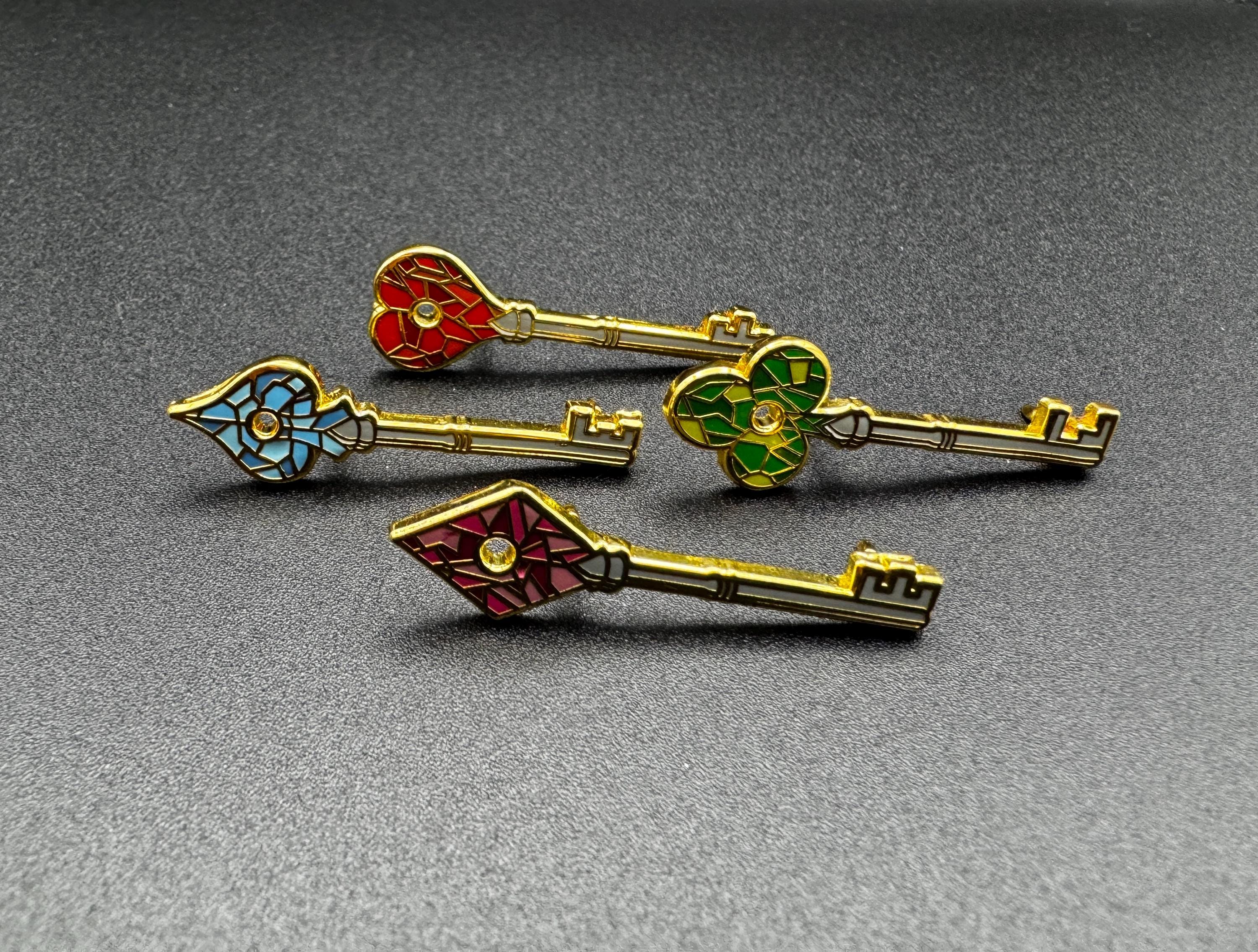Resident Evil RPD Keys Enamel Pin Set - 1.5"