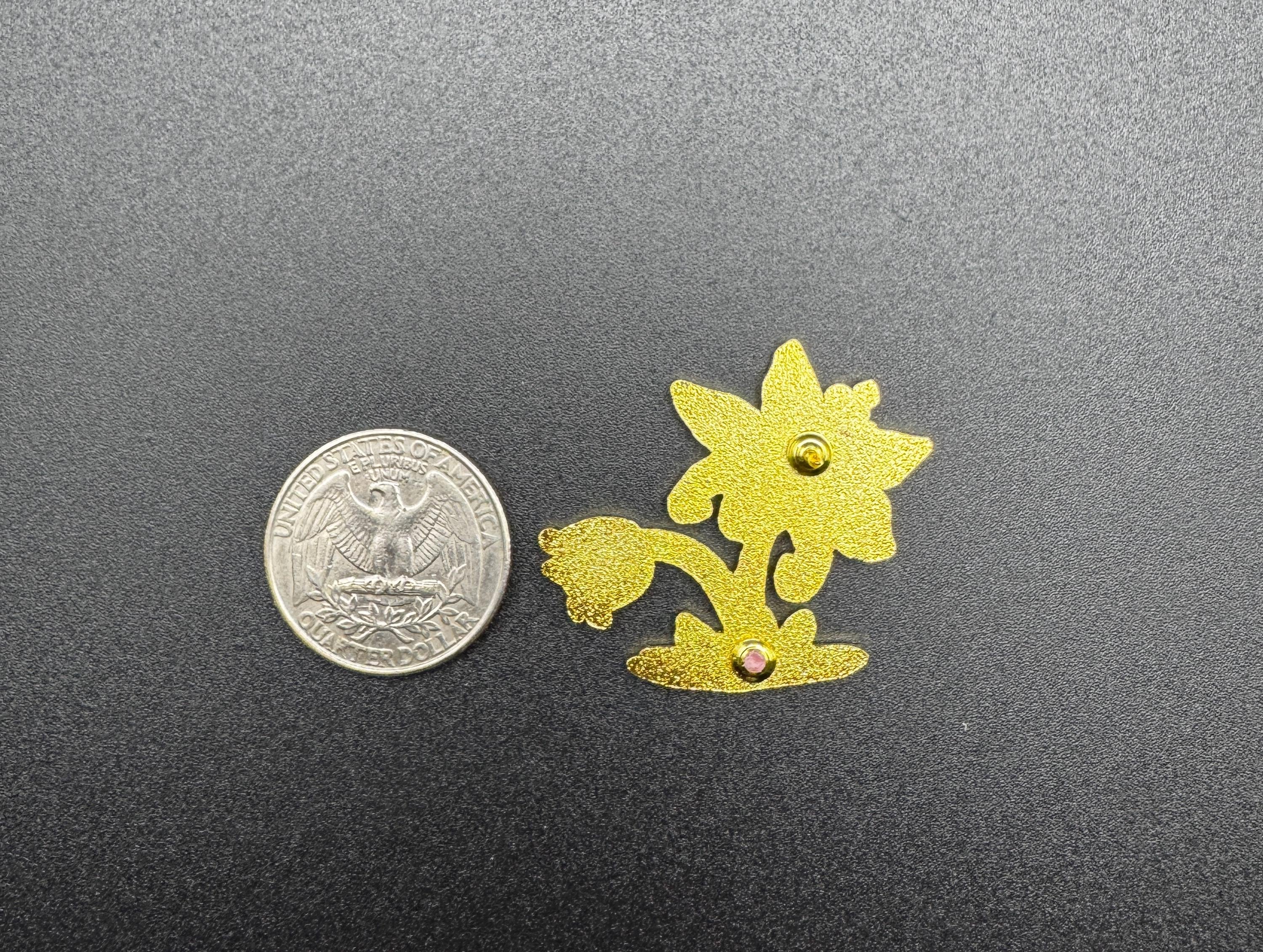 Silent Princess Enamel Pin - 1.5"