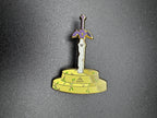 Master Sword In Stone Enamel Pin - 2" (Final Run)