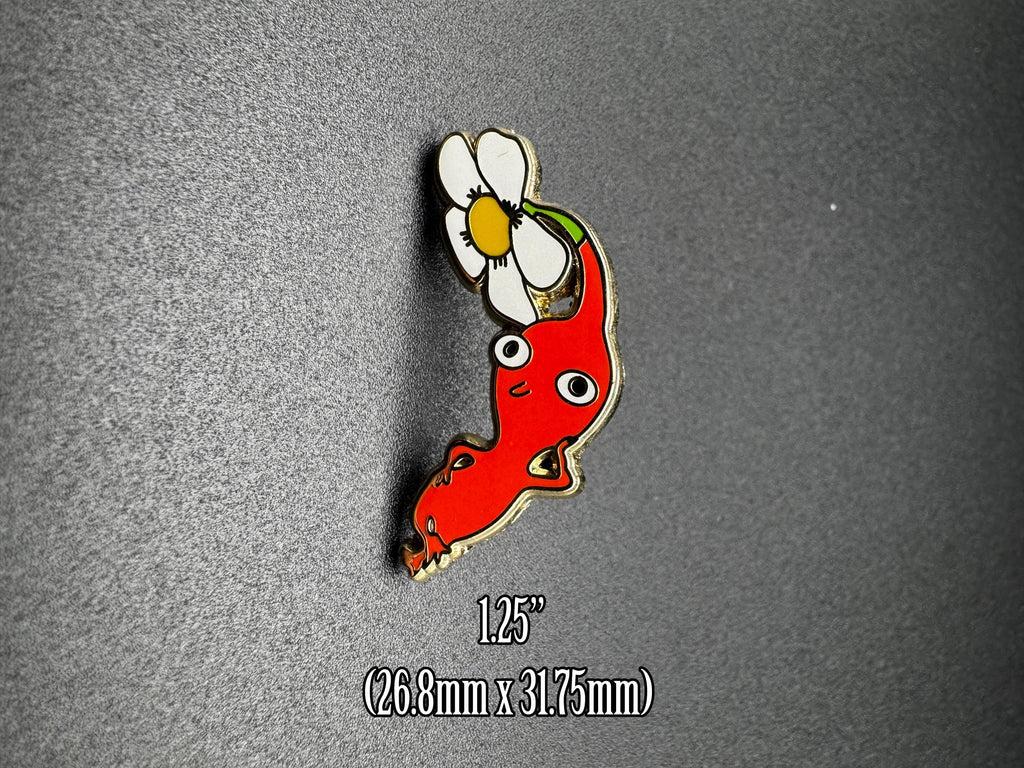 Red Pikmin Enamel Pin - 1.25 in