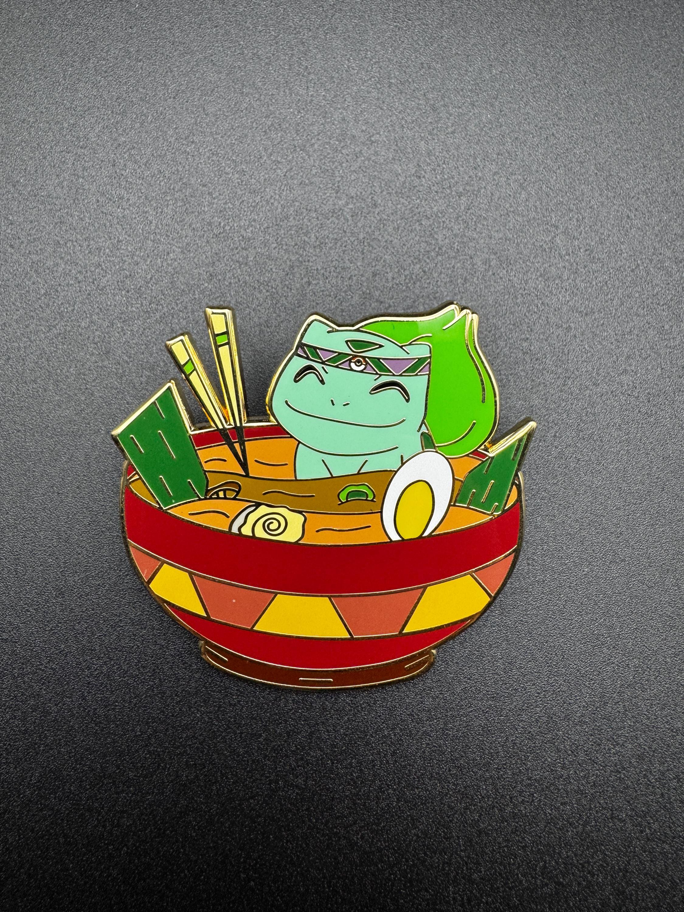 Bulbasaur Ramen Enamel Pin - 2.25" (Final Run)
