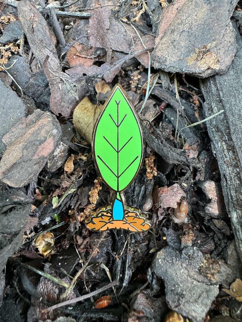 Blue Pikmin Sprout Enamel Pin - 1.5'' (Final Run)